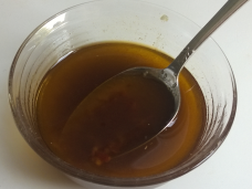 Shashlik marinade ready in bowl