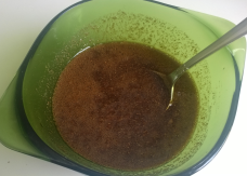 A bowl with the marinade mixture ready